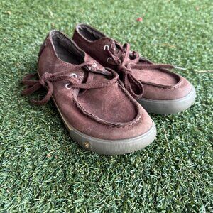 Keen Youth Boys Brown Leather Loafers - Size 2 (Style #1007861)